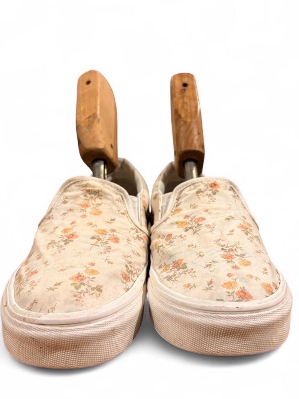 Vans Classic Slip-On Retro Floral Canvas Sneaker Size 37 EU 37 White Cottagecore